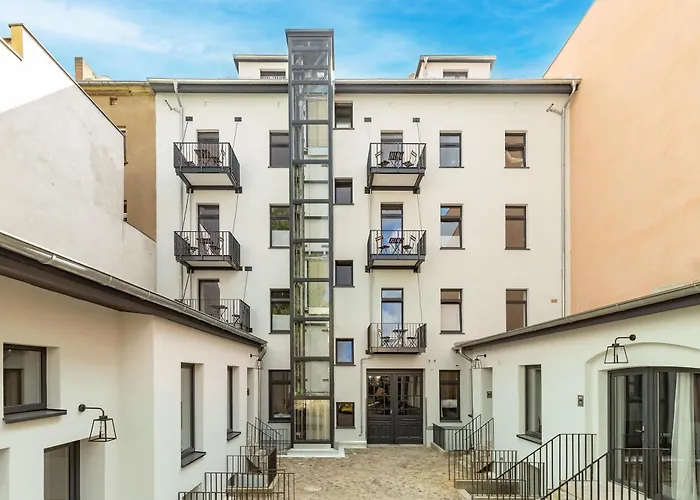 Lägenhet Concrete Loft Duplex -40sqm- Near Antonplatz *